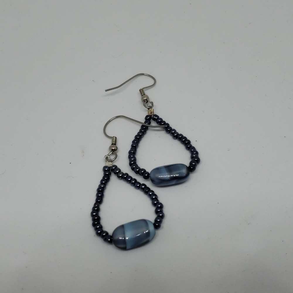 Dangling earrings, beaded earrings
